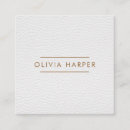 Recherche de cuir blanc cartes visite Minimaliste