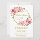 Recherche de wreath baby shower invitations Rose
