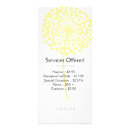 Recherche de jaune cartes publicitaires Fleur