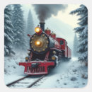 Recherche de train dans la neige autocollants Pour tous