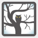 Recherche de arbre effrayant autocollants Chouette