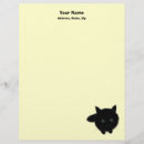 Recherche de chat noir mignon papier à lettre Félin