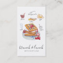 Recherche de déjeuner cartes visite Aquarelle