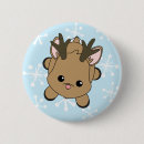 Recherche de renne mignon badges Hiver