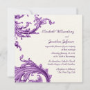 Recherche de scroll invitations Violet