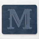 Recherche de cuir bleu tapis souris Monogramme