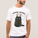 Recherche de noël de chat tshirts Amusant