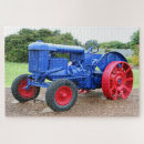 Recherche de tracteur rouge puzzles Ferme