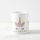 Recherche de anniversaire licorne tasses Aquarelle