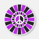 Recherche de noir et pourpre magnets Paix
