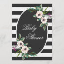 Recherche de rayure florale invitations Mother to be