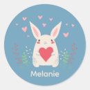 Recherche de mignons lapin autocollants Printemps