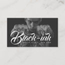 Recherche de tatouage noir cartes visite Salon de tatouage
