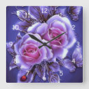 Recherche de rose néon horloges Violet