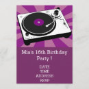 Recherche de adolescent anniversaire invitations Rétro