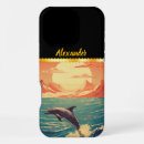 Recherche de dauphins iphone coques Vagues