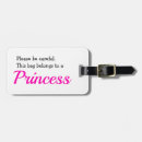 Recherche de princesse bagages étiquettes Rose