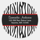 Recherche de zèbre rouge autocollants Noir