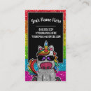 Recherche de mignonne licorne cartes visite Coloré