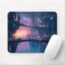 Recherche de futuriste tapis souris Paysage urbain