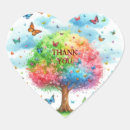 Recherche de arbre des coeurs autocollants Aquarelle