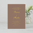 Recherche de et brun invitations Minimaliste