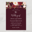 Recherche de papeterie de de marsala mariage invitations Aquarelle