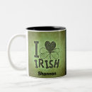 Recherche de coeur irlandais tasses Irish