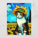 Recherche de chat jaune cartes postales Fleurs