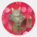 Recherche de joyeux chat de autocollants Vacances heureuses