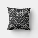 Recherche de lignes de zigzag coussins Noir