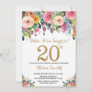 Recherche de de 20 ans invitations Paillettes dorées