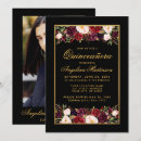 Recherche de black floral invitations Élégant