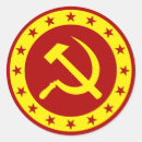 Recherche de drapeau communiste autocollants Marteau et faucille