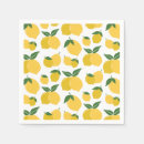 Recherche de motif fruits serviettes Citron