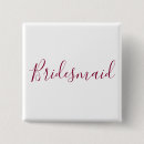 Recherche de honneur badges Bridesmaid