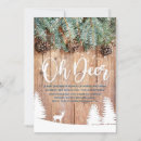 Recherche de flocon de neige rustique invitations Cerf