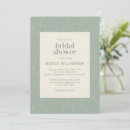 Recherche de sage green bridal shower invitations Élégant