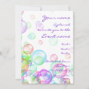 Recherche de bulles savon invitations Arc en ciel