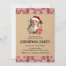 Recherche de père vintage noël invitations Santa claus