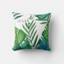 Recherche de feuille exotique coussins Aquarelle