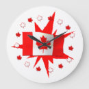 Recherche de canadien horloges Rouge et blanc