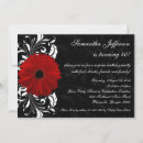 Recherche de gerbera daisy invitations Rouge