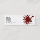 Suche nach blut spritzer visitenkarten Spritzen