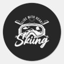 Recherche de symbole de ski autocollants Prévention