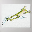 Recherche de grenouille de saut posters Illustration