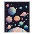 Suche nach planeten poster Aquarell
