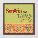 Recherche de tapas party invitations Sangria