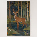 Recherche de wapiti puzzles Vintage