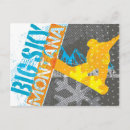 Recherche de montagne rocheuse cartes postales Snowboard